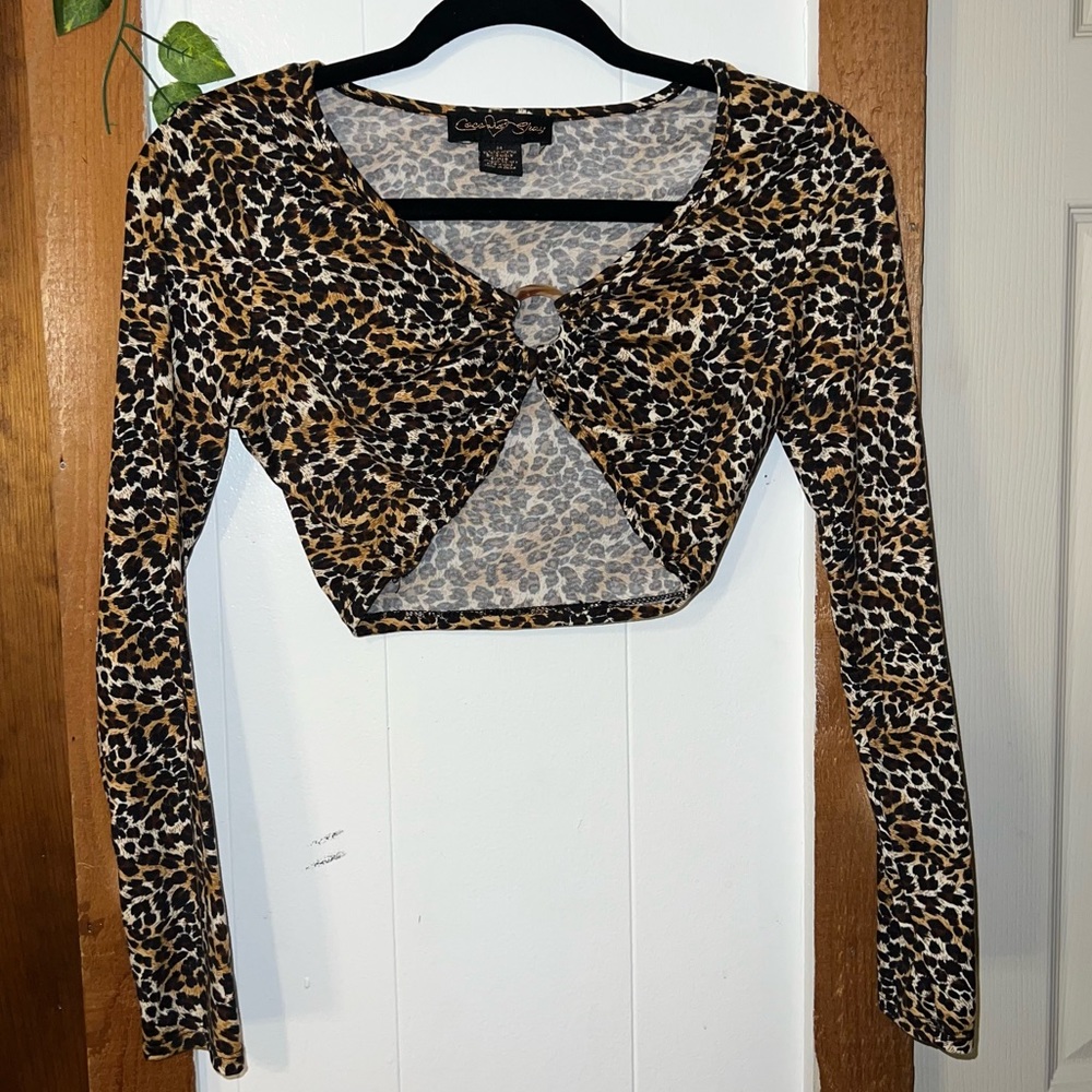Coco and shay Cheetah Crop Top